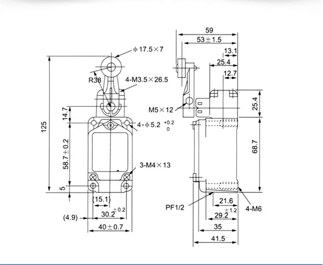 CWLCA2-2 TNHA Double Circuit Type CWL Series Oil-proof Automatic Limit ...