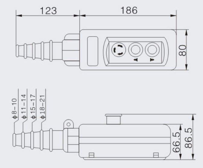 XAC A2713 Control Button Switch for Crane Buy hoist crane pendant